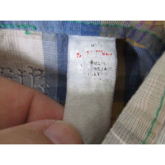 Energie Shirt Mens XL Multicolor Western Pearl Snap Button Plaid Embroidered - Picture 5 of 16